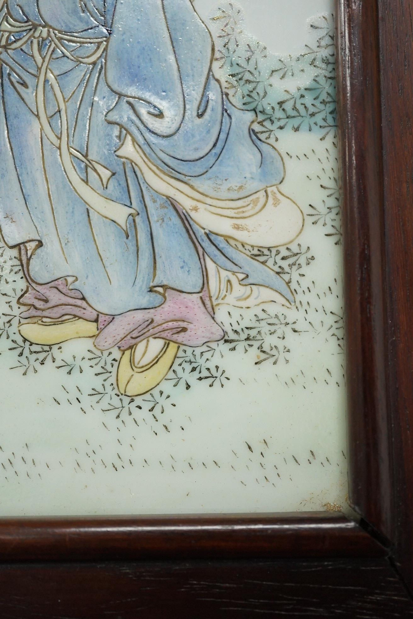A Chinese famille rose ‘Li Tieguai’ plaque, Republic period